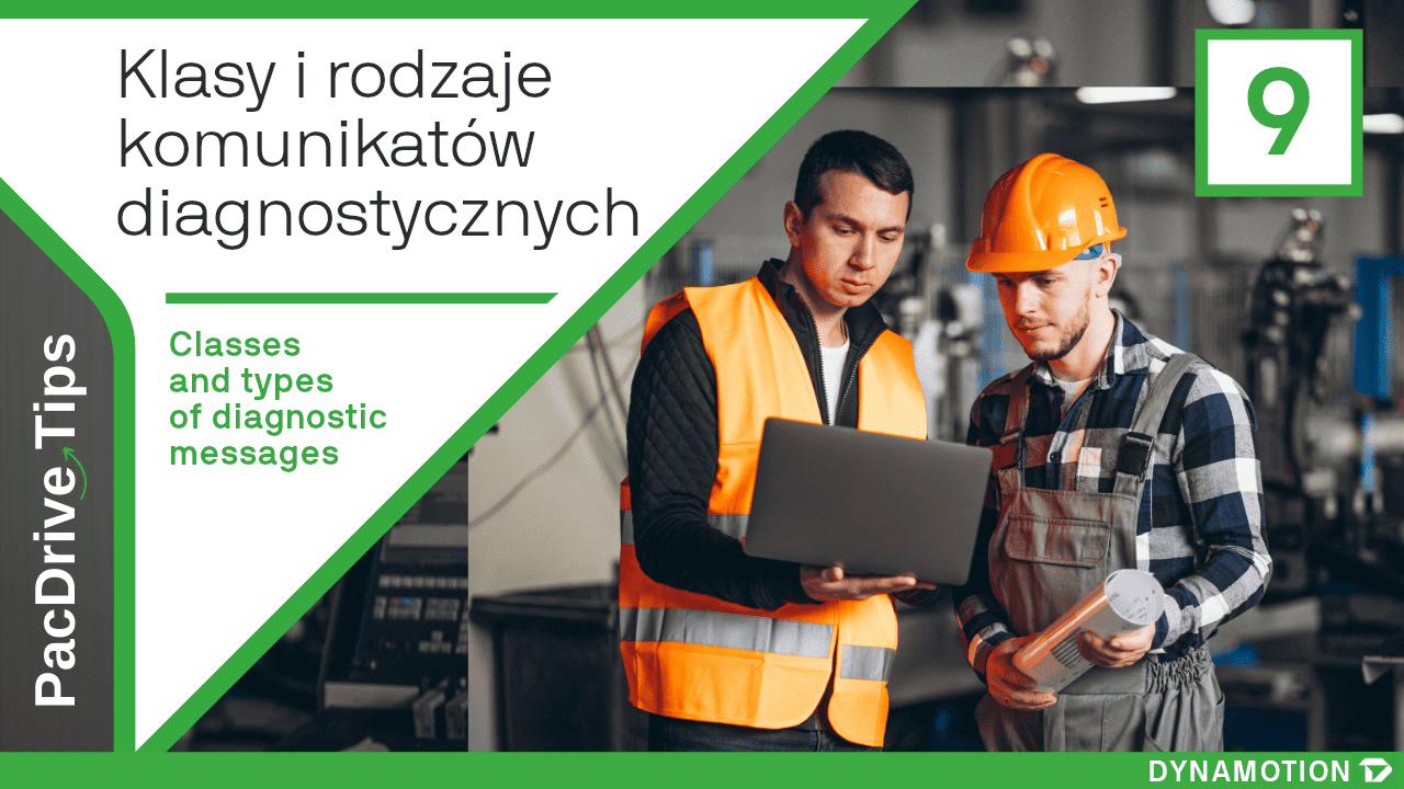 PacDrive Tips 9 Klasy i rodzaje komunikatów diagnostcznych