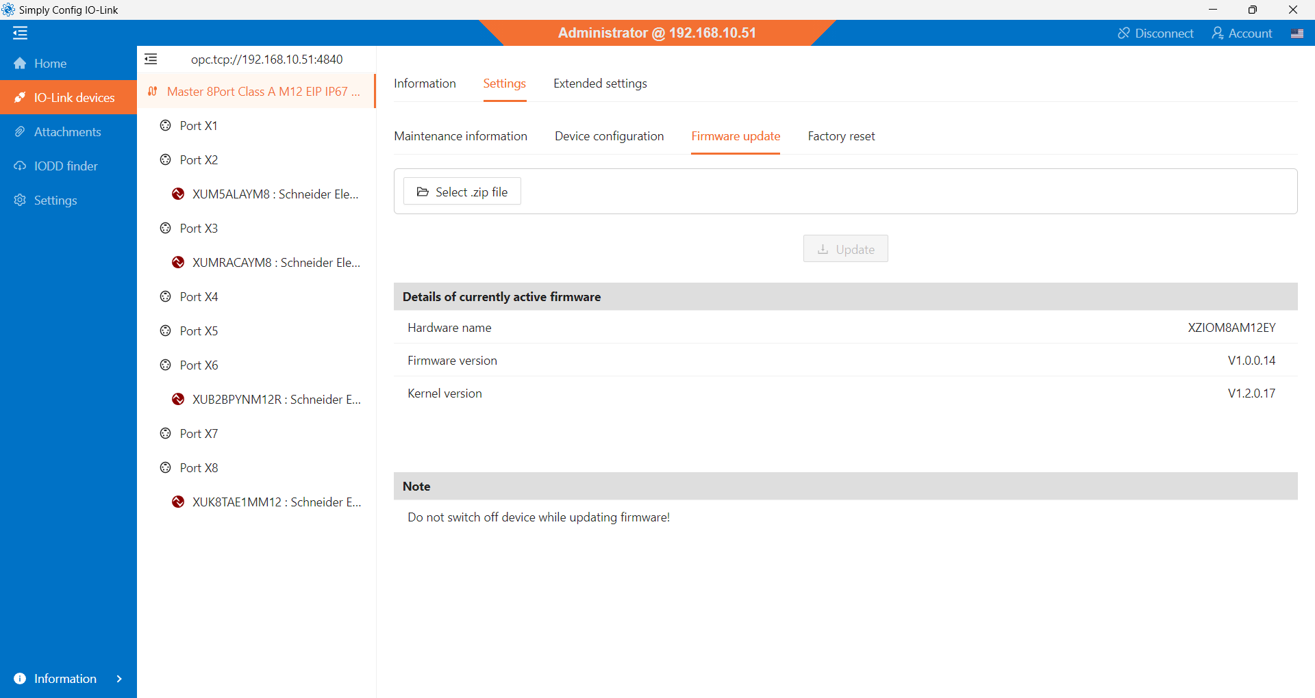 Kurs IO-Link Srodowisko Simply Config IOLINK DYNAMOTION Telemecanique (10)