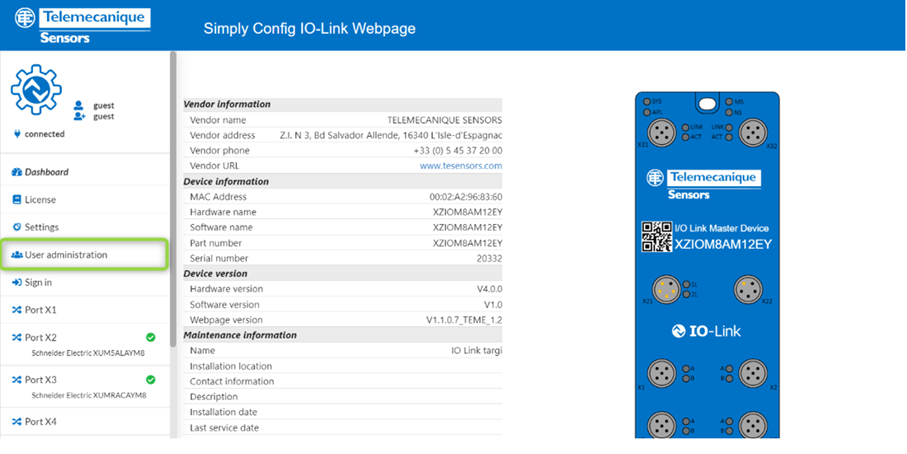 Kurs Zarządzanie użytkownikami w systemie IO-Link, przypisywanie ról i uprawnień w Simply Config IO-Link, konfiguracja IO-Link Master i urządzeń IO-Link.2