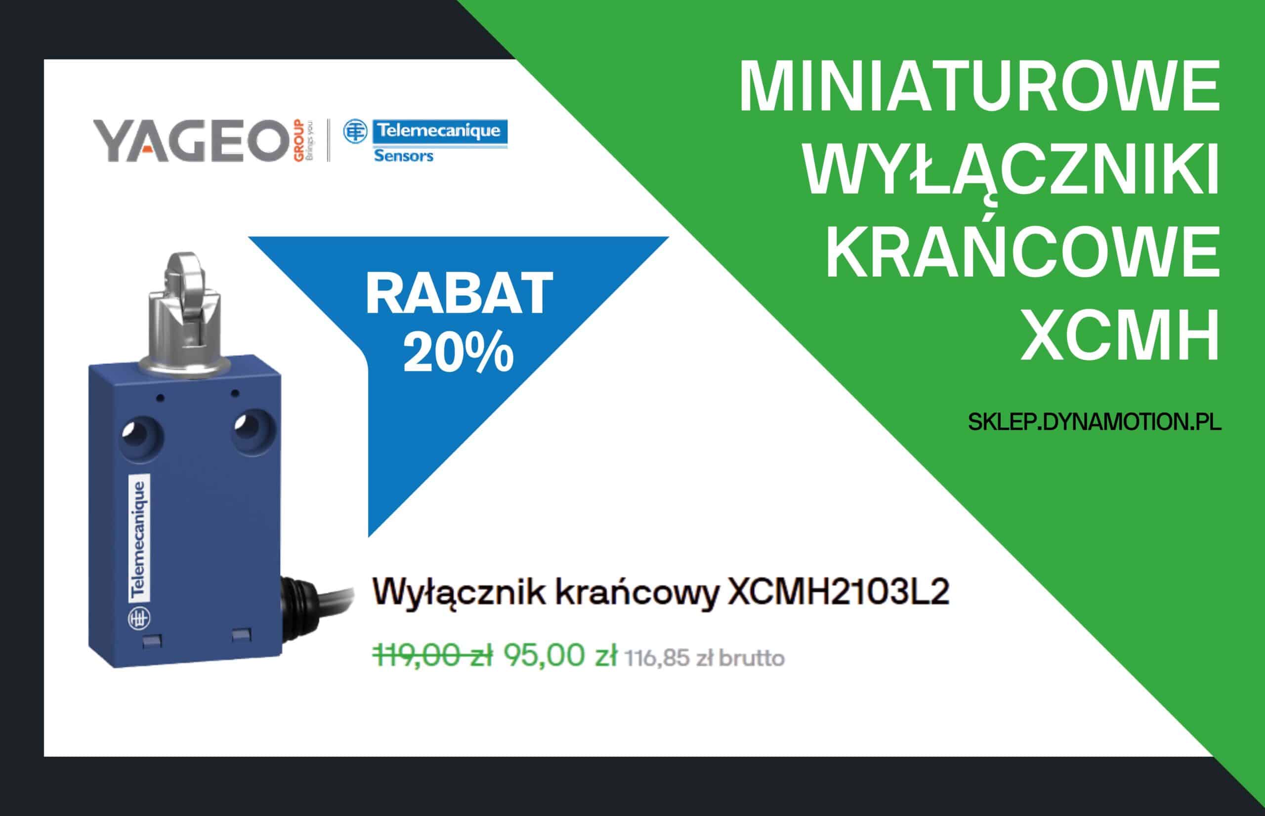 Wyłącznik krańcowy XCMH2103L2 Telemecanique Sensors DYNAMOTION