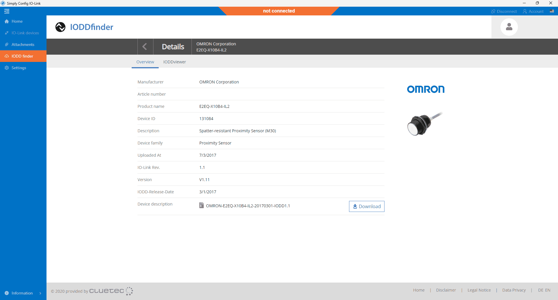 Kurs IO-Link krok po kroku Telemecanique Sensors IIODFinder wyszukiwarka IIODFinder